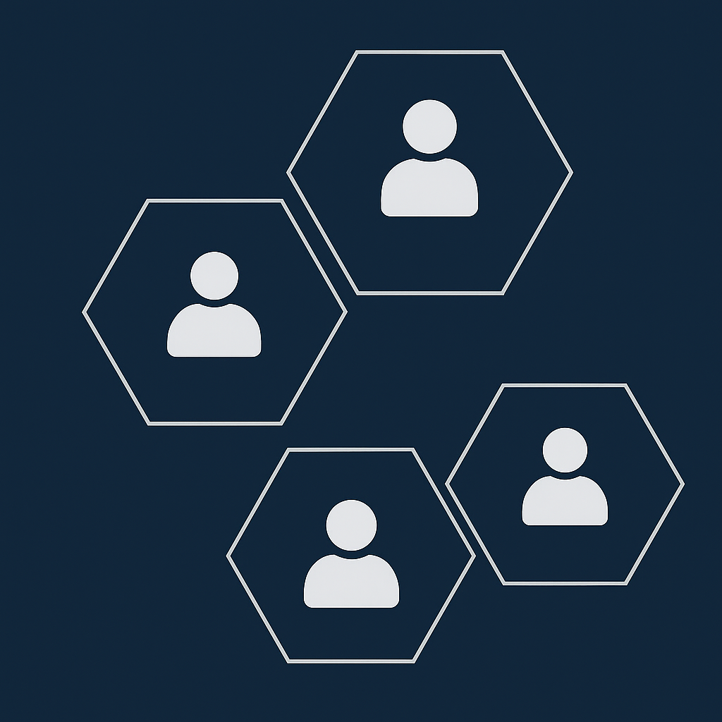 Abstract tech network graphic